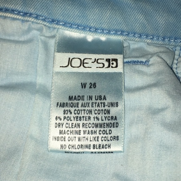 Joe’s Wild Blue Short cut Shorts Size W26 - Picture 10 of 11